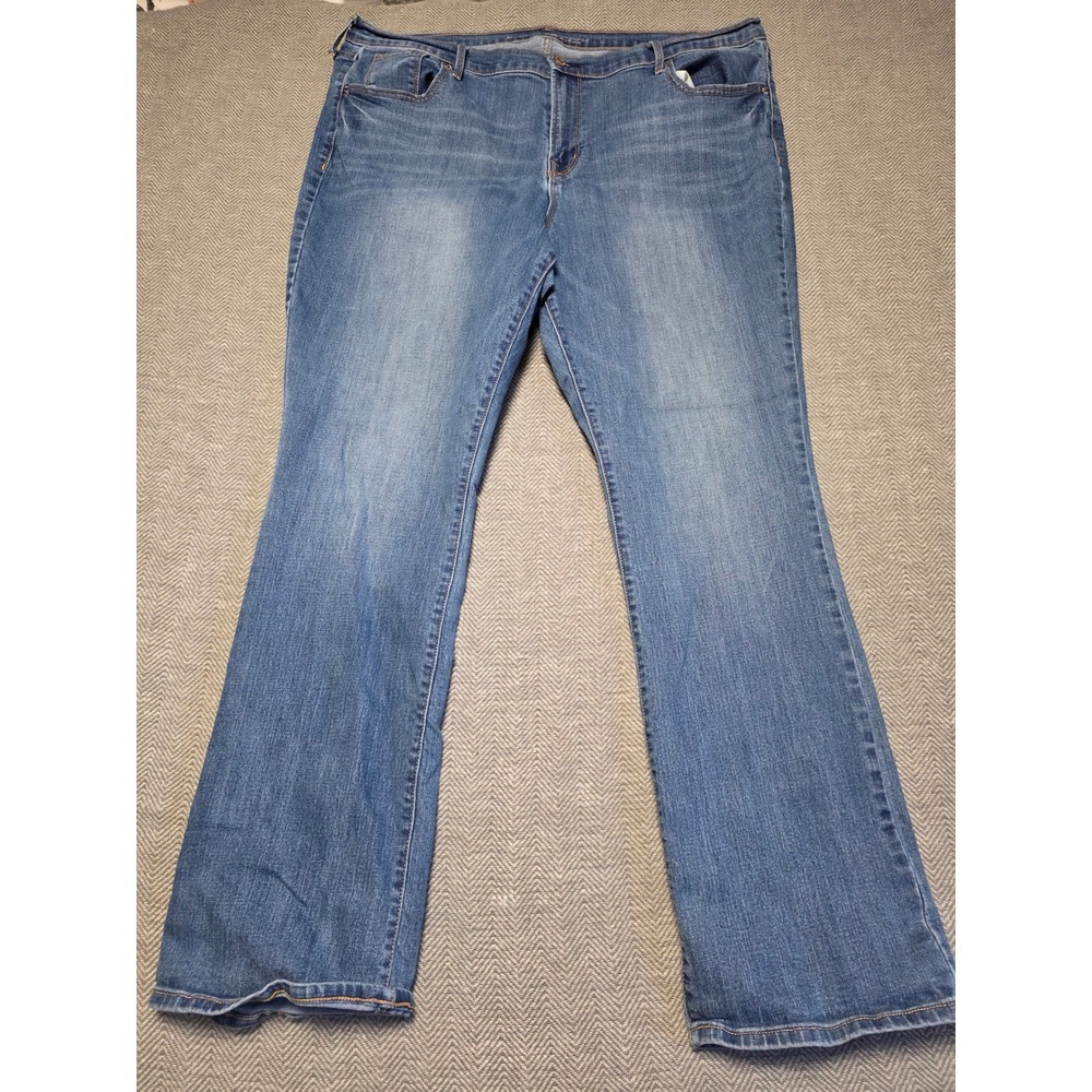 Old Navy Curvy Profile‎ Mid Rise Bootcut Jeans Women Size 20 Standard Blue Wash